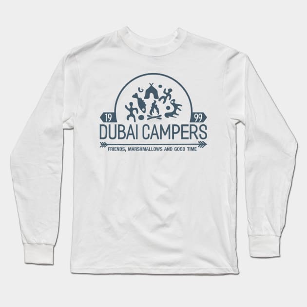 Dubai Campers, Friends Marshmallows and Good Time Long Sleeve T-Shirt by bearded_papa